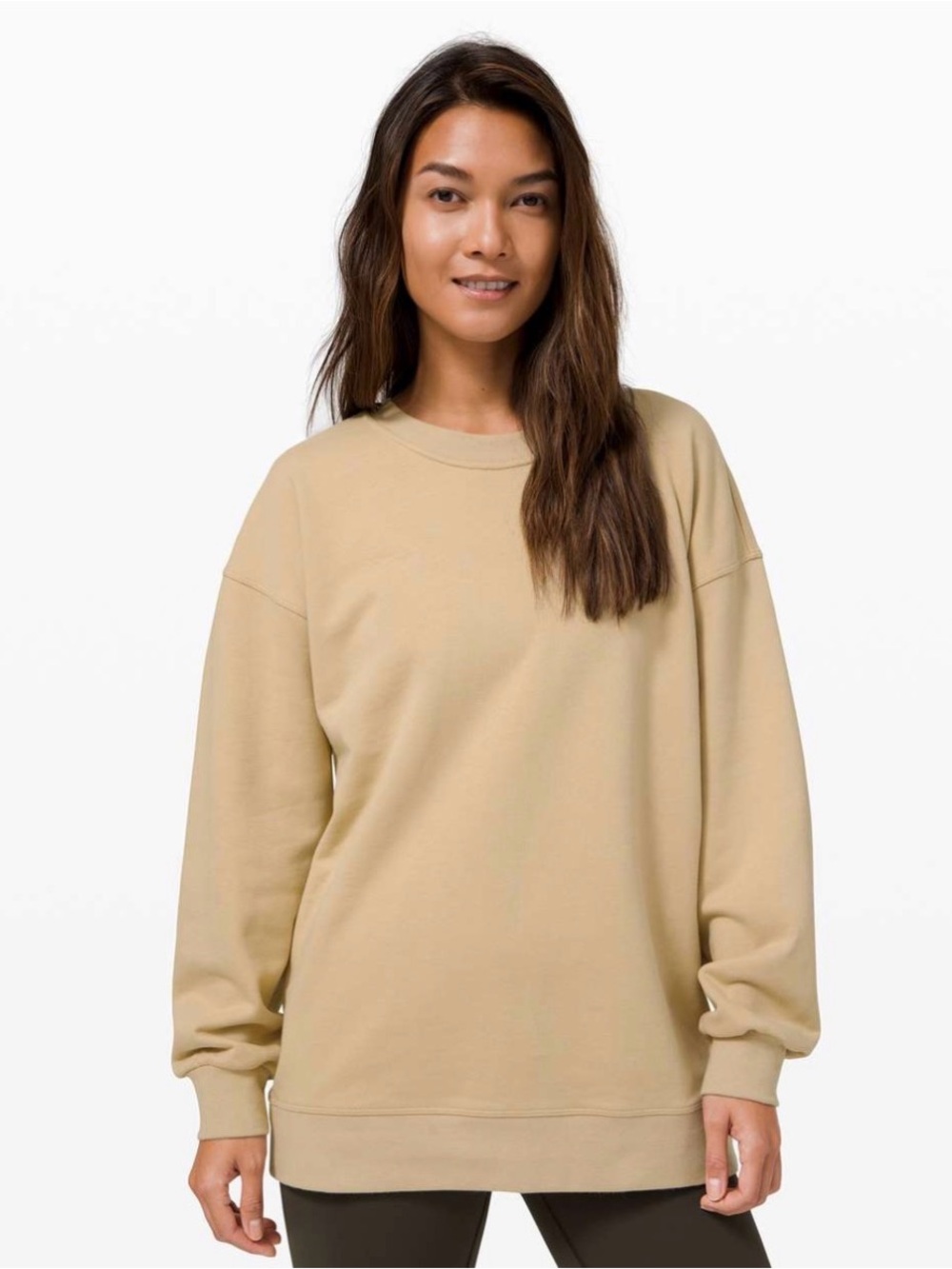 lululemon athletica Perfectly Oversized Crew in Trench Size 6